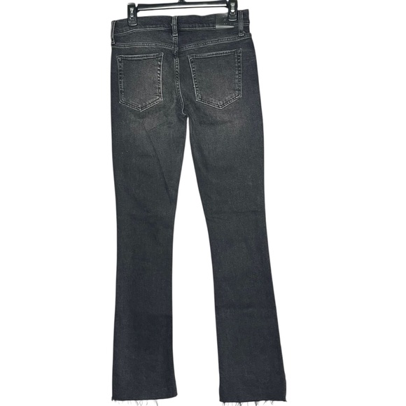 Anine Bing Tristen Jeans in Vintage Black Button Fly Mid Rise Size 28 - Picture 5 of 9